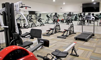 Fitness Weight Room, The View at Manayunk Apartments, 2