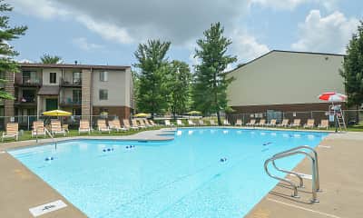 Pool, Country Club Apartments, 1
