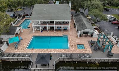 view of drone / aerial view, Amberly Place at Tampa Palms, 0