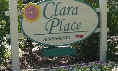 Community Signage, Clara Place Apartments, 0