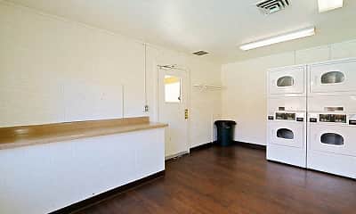 laundry area with hardwood flooring and independent washer and dryer, Whispering Willows Apartments, 2