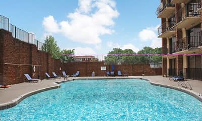Pool, District At West Market Apartments, 1