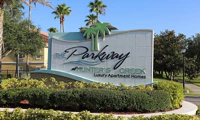 Community Signage, The Parkway at Hunter's Creek Apartments, 2