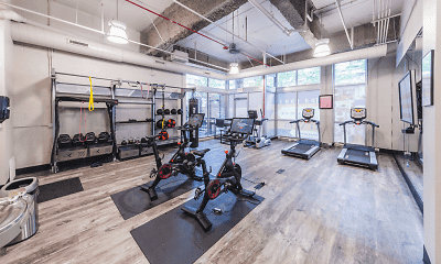 Fitness Weight Room, Wells Place Luxury Apartments, 1
