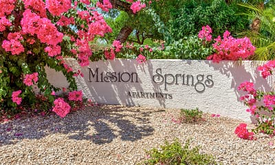Community Signage, Mission Springs, 2
