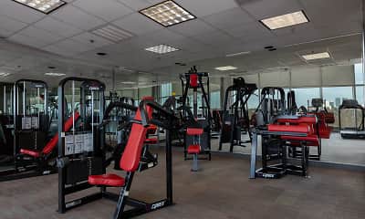 Fitness Weight Room, North Park Apartments, 2
