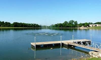 view of dock with a water view, Lakota Lake Apartments, 1