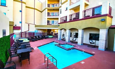 Pool, The Junction At Iron Horse Student Housing, 2
