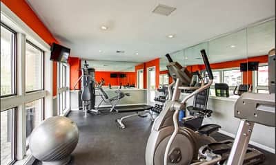 Fitness Weight Room, Epic Apartments, 2