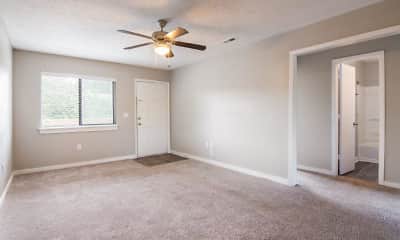 spare room with carpet, natural light, and a ceiling fan, 1022 West, 1