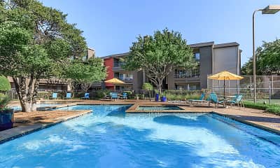 Pool, One Townecrest Apartments, 1