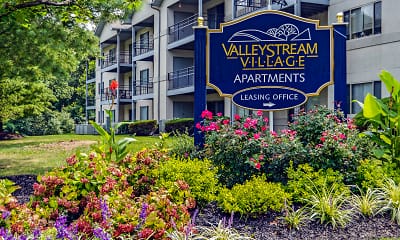 Community Signage, Valley Stream Village Apartments, 0