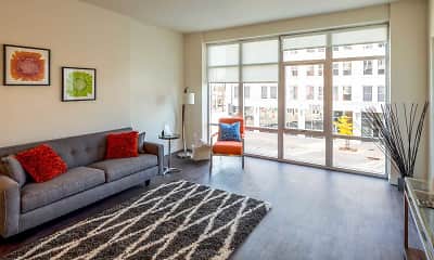 Living Room, Metreau Apartments, 1