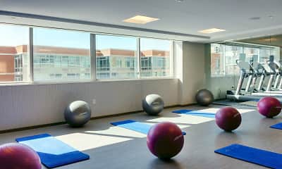 Fitness Weight Room, Liberty Towers, 2