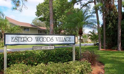 Community Signage, Estero Woods Village In Fountain Lakes, 0