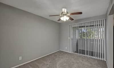 carpeted spare room featuring a ceiling fan and natural light, The Point at Arrowhead, 1
