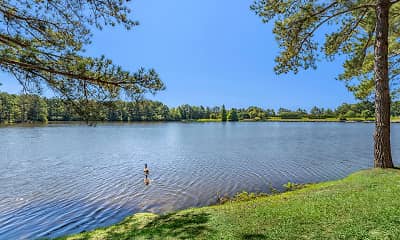 property view of water featuring an expansive lawn, Avenue at Harbison, 2