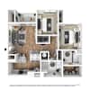 3D Furnished