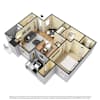 3D Furnished