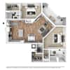 3D Furnished