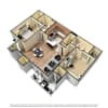 3D Furnished