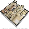 3D Furnished