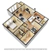 3D Furnished