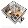 3D Furnished