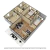 3D Furnished
