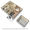 3D Furnished