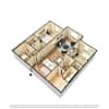 3D Furnished