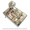 3D Furnished