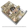 3D Furnished