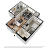 3D Furnished