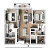 3D Furnished