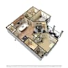 3D Furnished