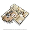 3D Furnished