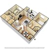 3D Furnished