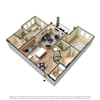 3D Furnished