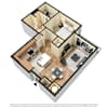 3D Furnished