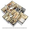 3D Furnished