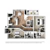 3D Furnished