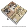 3D Furnished