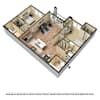 3D Furnished