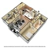 3D Furnished