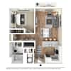 3D Furnished