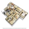 3D Furnished
