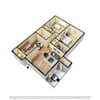 3D Furnished