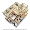 3D Furnished
