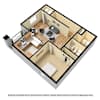3D Furnished
